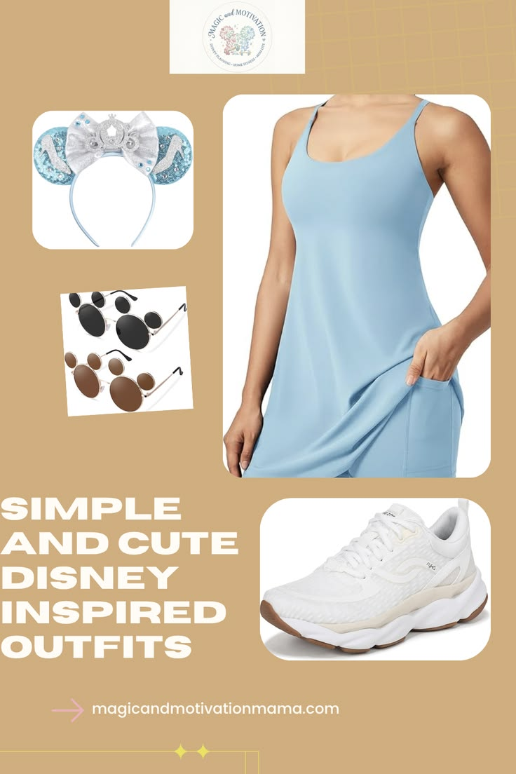 Athletic romper Mickey sunglasses and sneakers