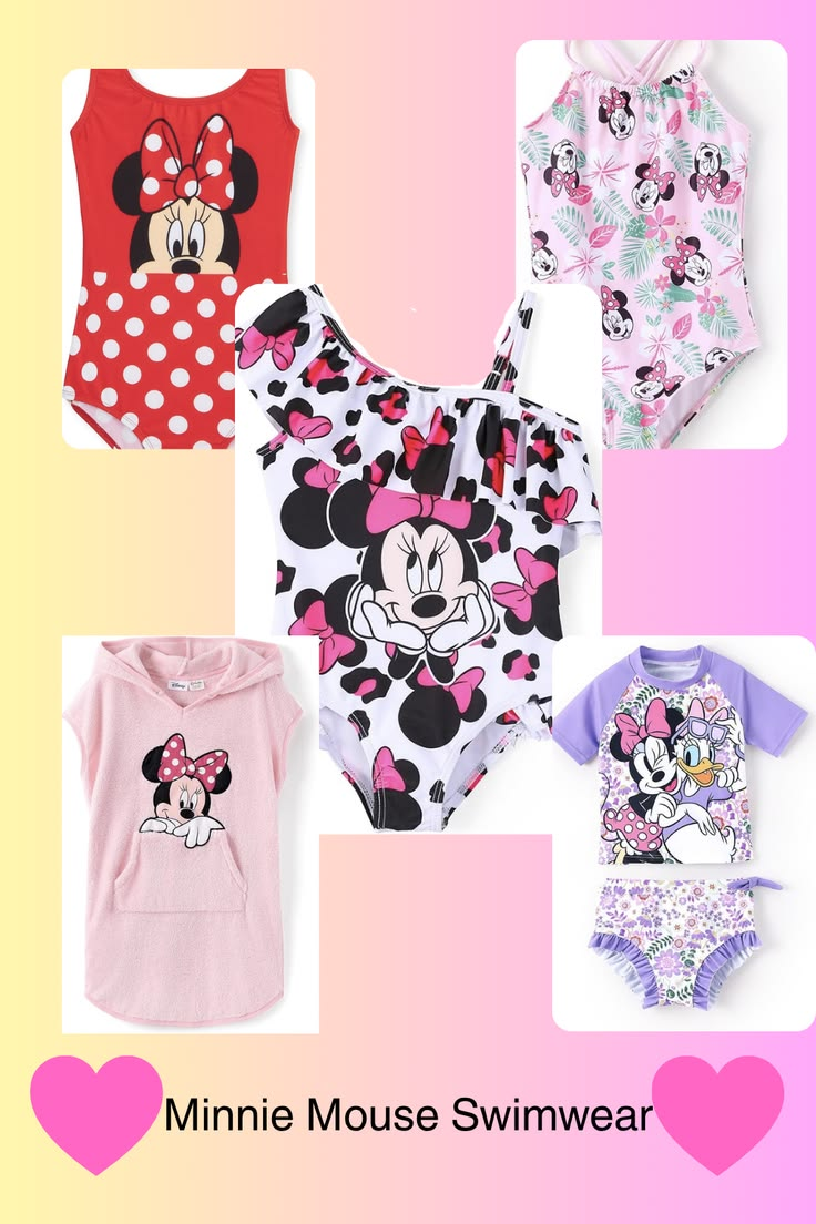 Minnie Mouse swim and pool day outfit ideas